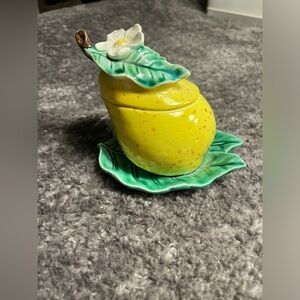 Vintage pear jam jar